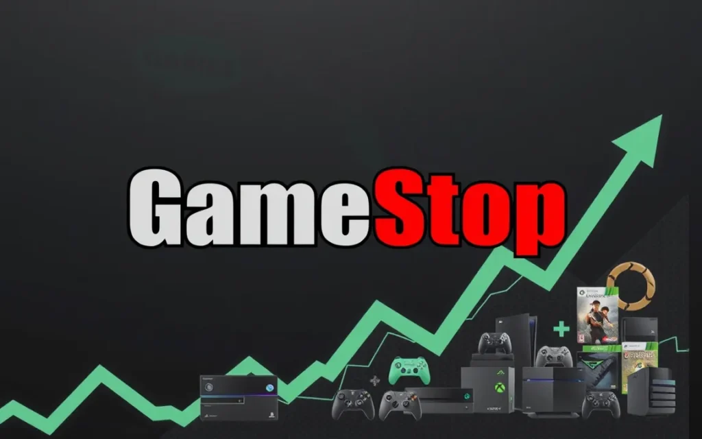 Gamestop shares surge after company swings to profit