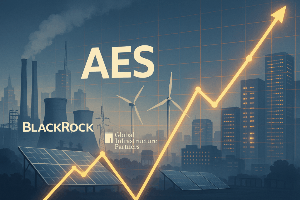 AES Corp. shares surge on reported $38B BlackRock-backed bid