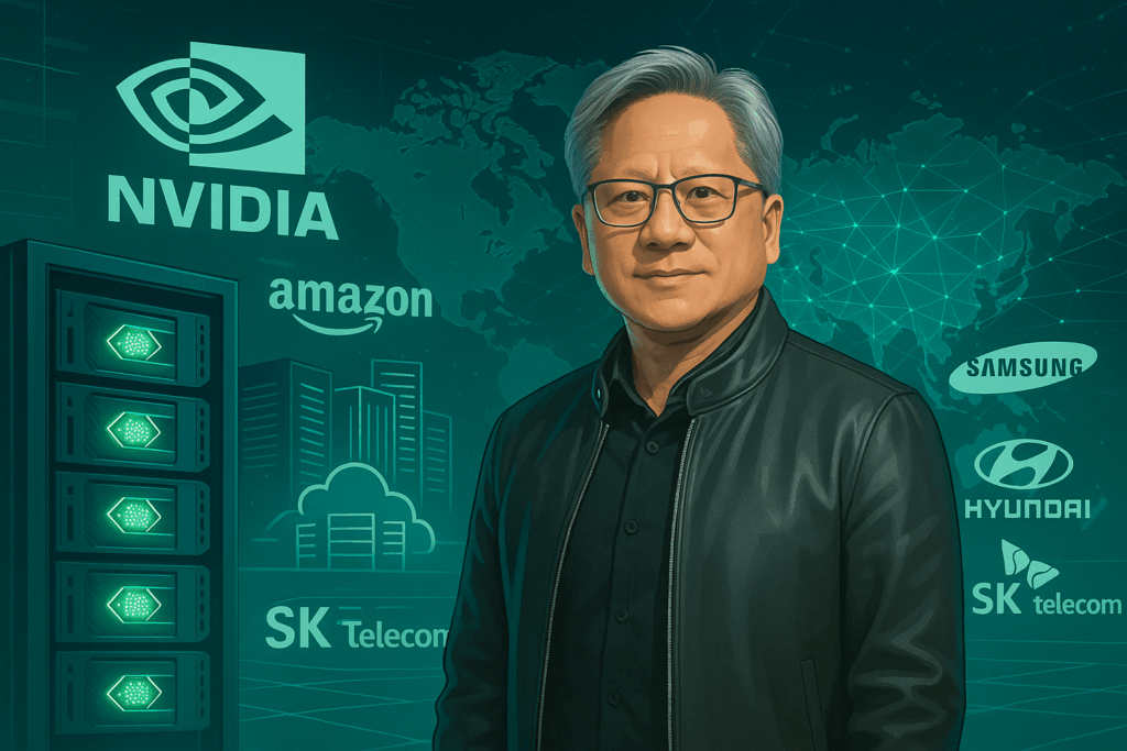 Nvidia stock rises after Amazon expands AI spending and Korean partnerships