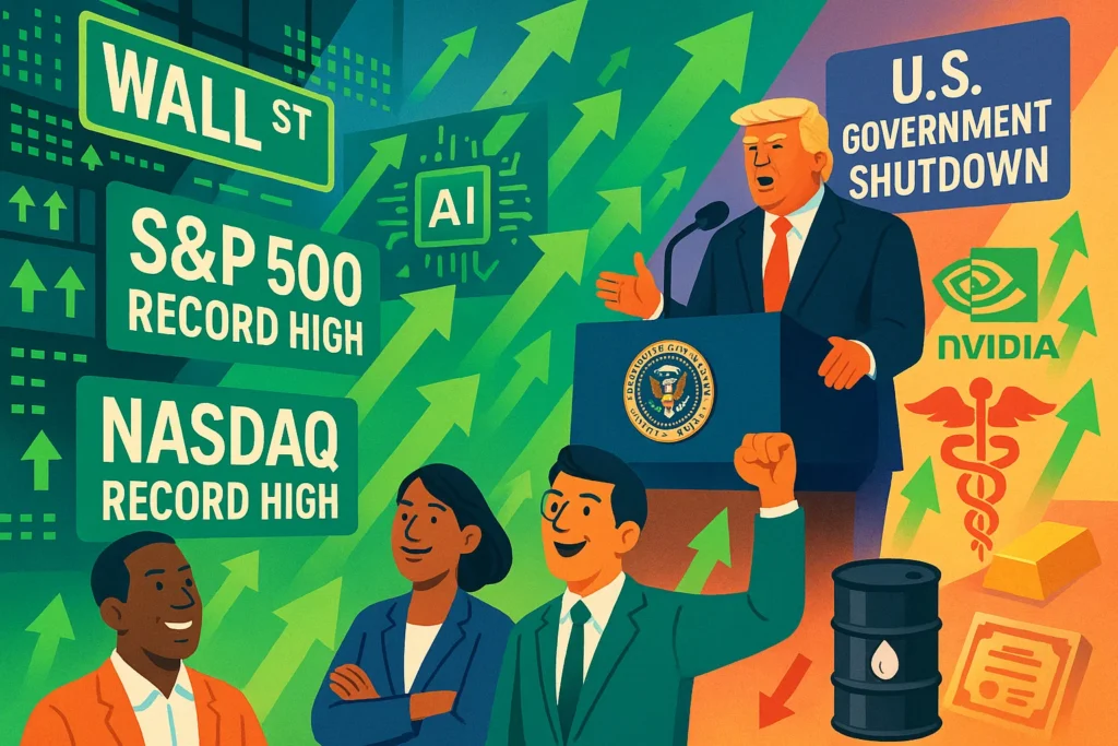Wall Street open: S&P 500 hit fresh records; Trump uses shutdown as opportunity