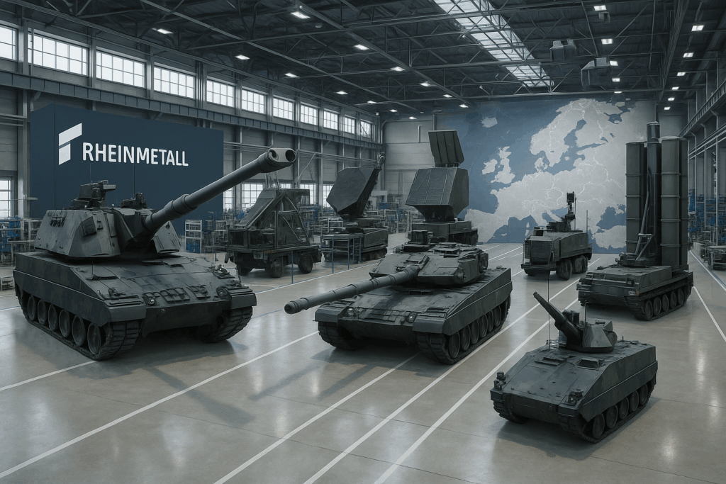 Rheinmetall stock rise as defense group projects fivefold sales surge by 2030