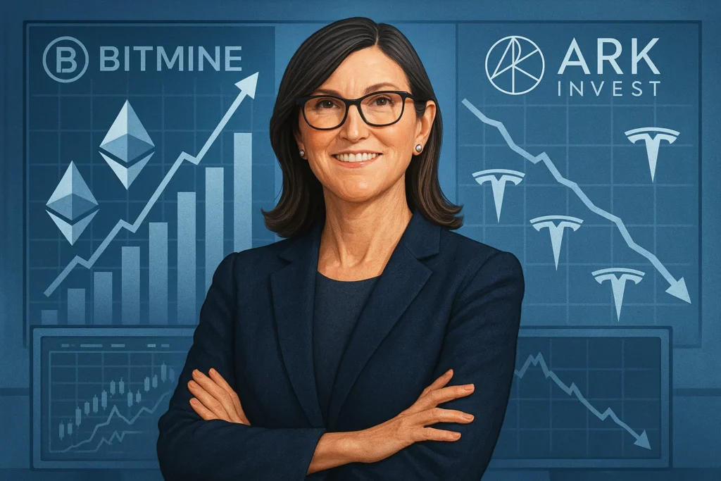Cathie Wood’s ARK Invest boosts BitMine stake, trims Tesla holdings