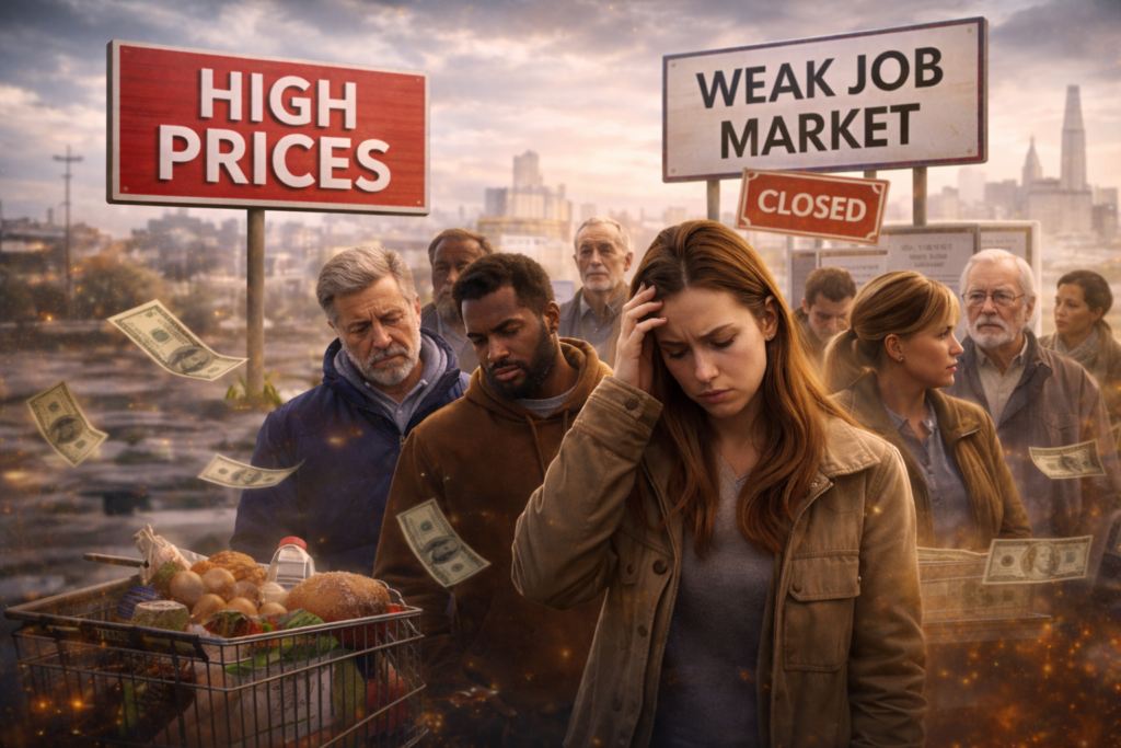 US consumer sentiment rises in January, though worries over prices, jobs persist