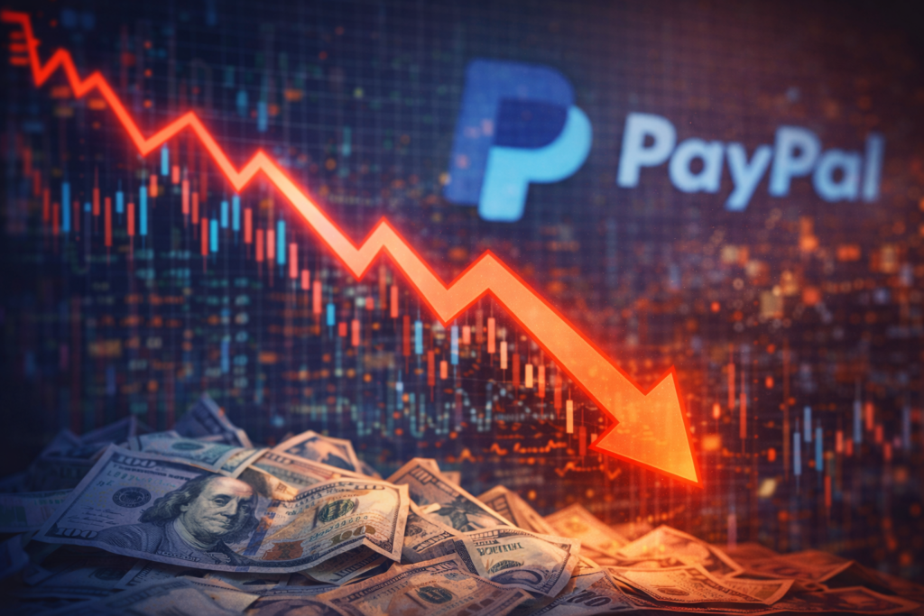 PayPal shares slide 15% on forecast and earnings; company announces new CEO